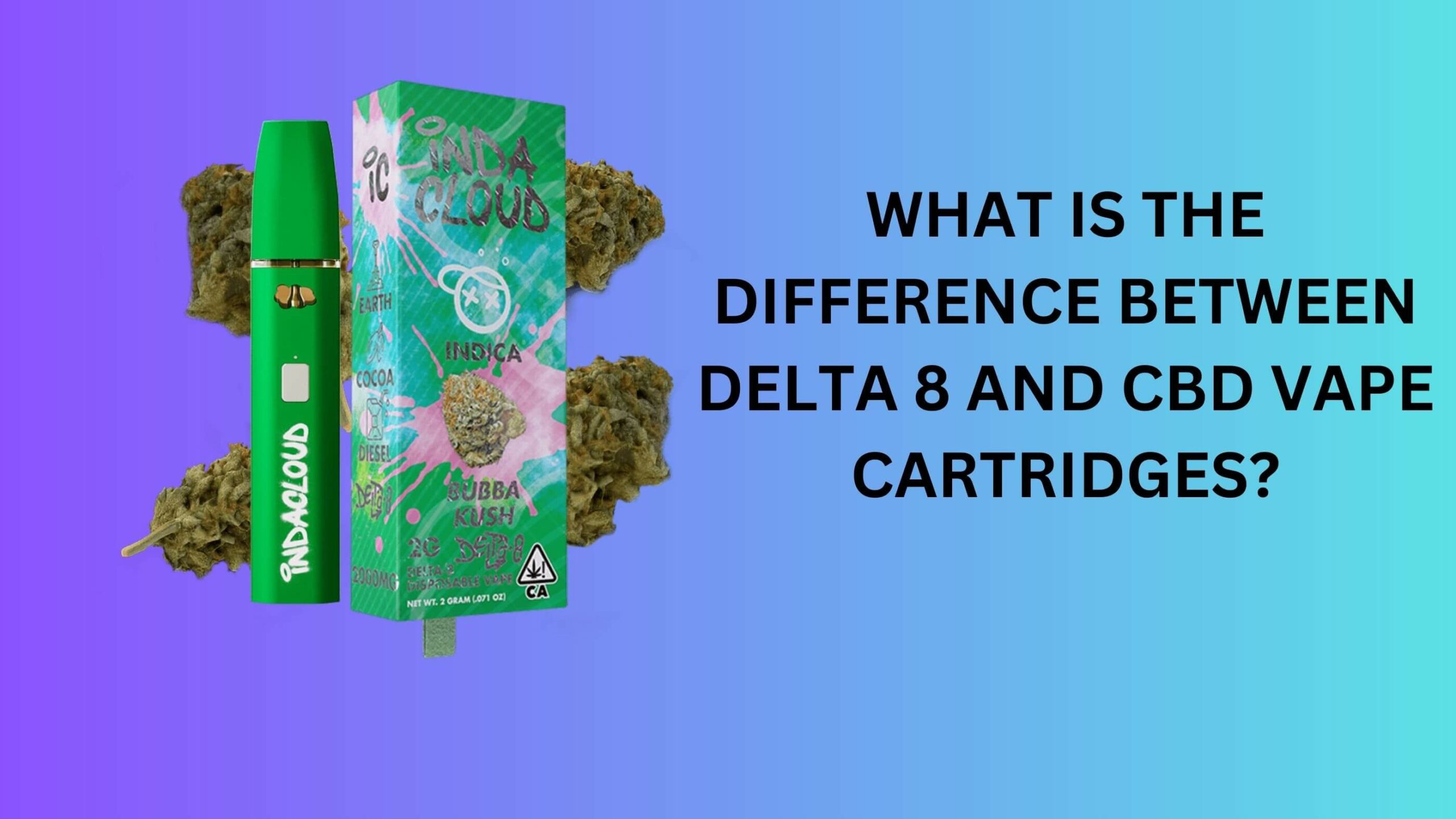 What is the difference between delta 8 and cbd vape cartridges?