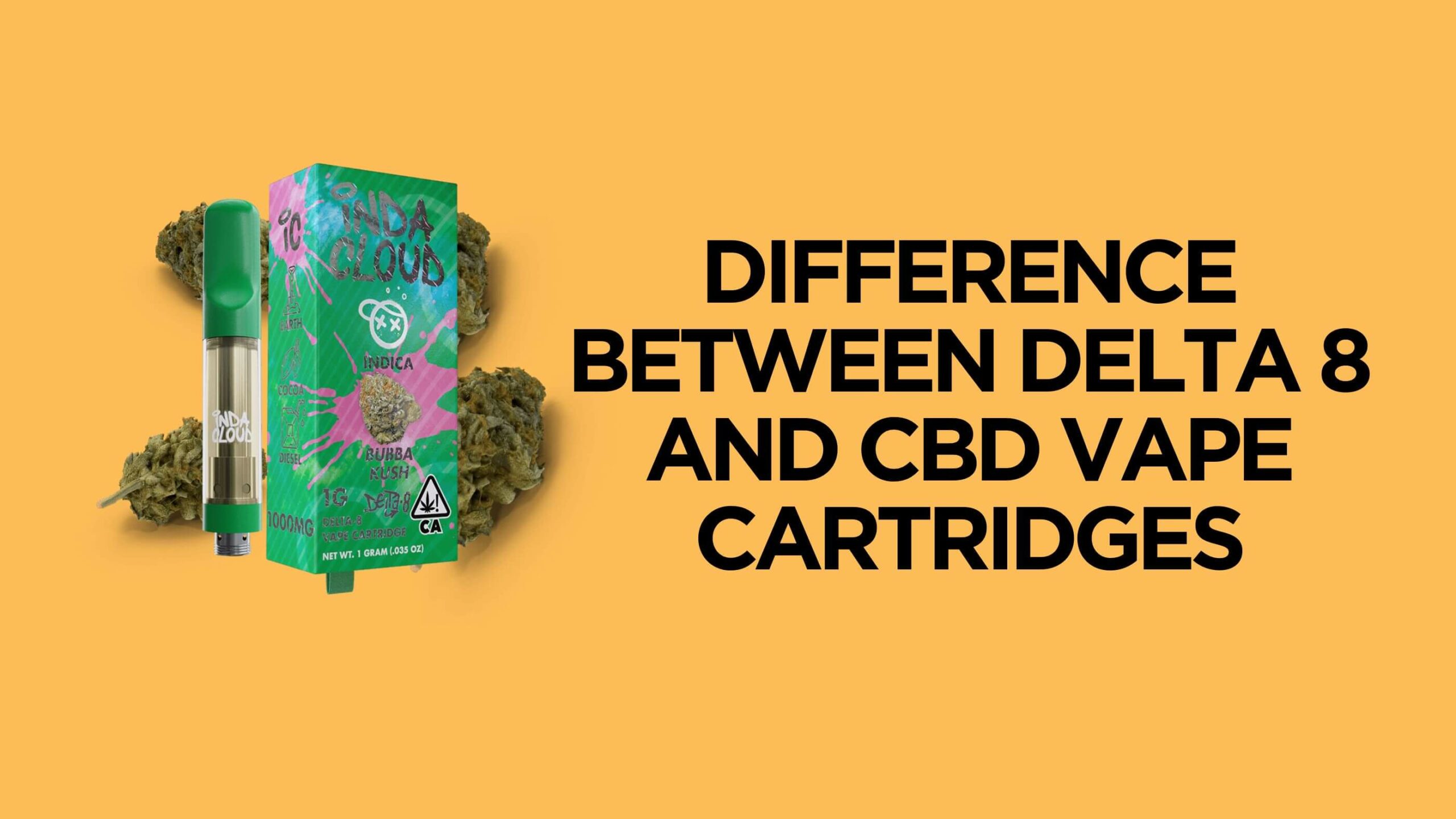 What is the difference between delta 8 and cbd vape cartridges?