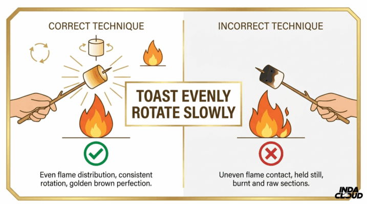 Art Of Joint Smoke: Master The Technique &Amp; Tips 8 Proper Joint Lighting Technique Comparison Showing Correct Even Toasting And Rotating Versus Incorrect Direct Burning Method