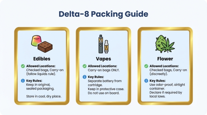 Delta-8 Product Packing Guide