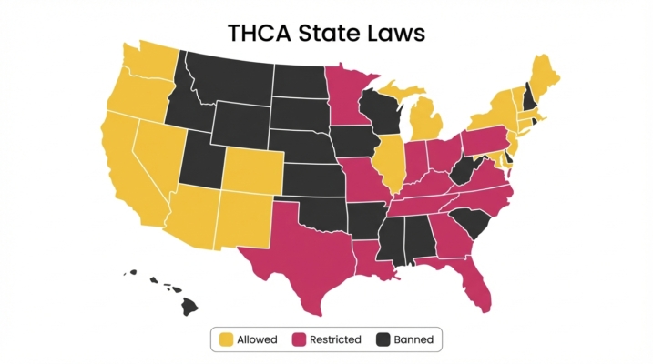 Is Thca Federally Legal? Understanding Thca Flower, Legality &Amp; Usage 6 Thca State Laws Map