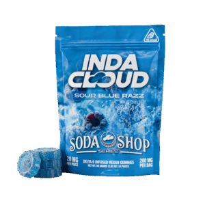 Sour Blue Razz Soda Shop Thc Gummies 10 Count